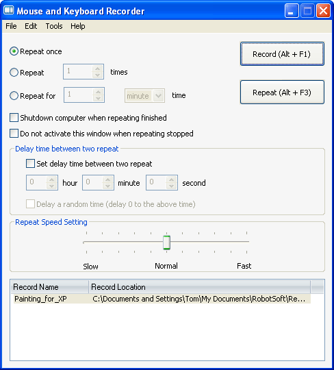 keyboard and mouse recorder win7