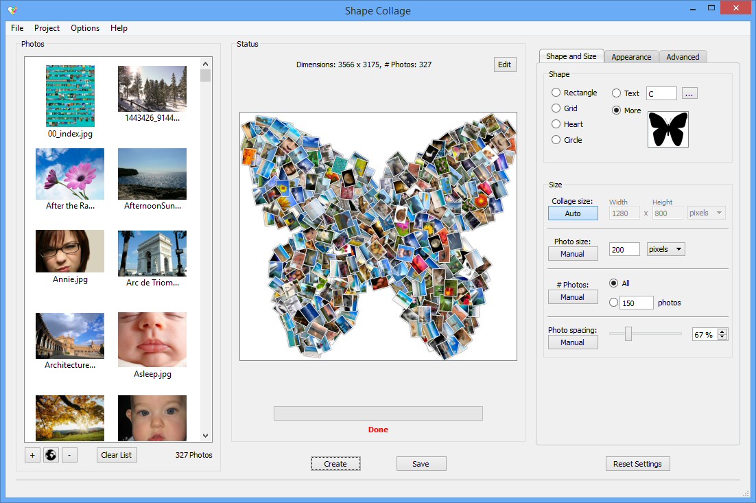 online photo shaper