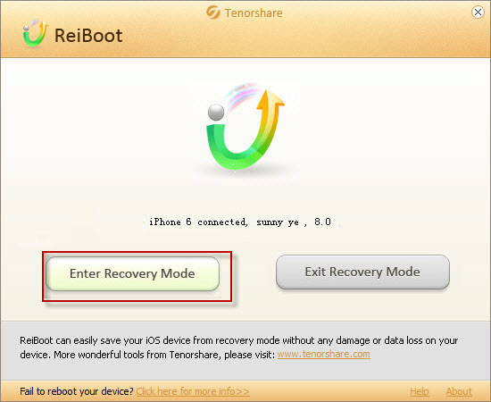 reiboot not detecting iphone