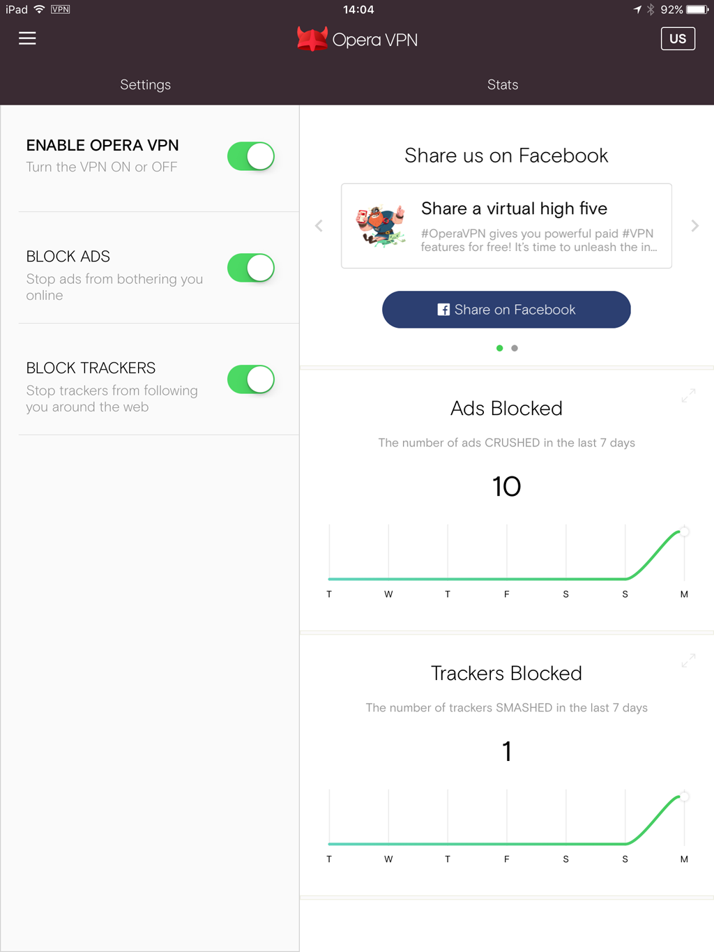 vpn opera specifications