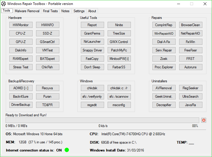 Windows Repair Toolbox 3.0.3.7 for ios instal free