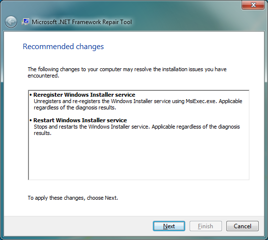 Repair Msiexec Vista