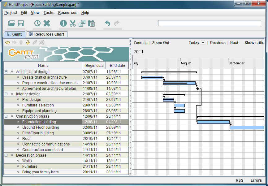 GanttProject 2.8.10 free download - Downloads - freeware ...