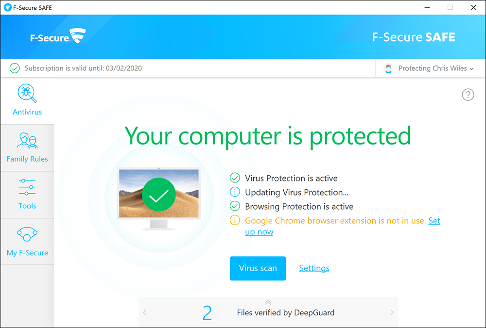 f secure uninstall tool for mac