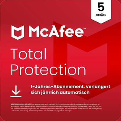 McAfee Total Protection 2026 [5-G, 1-YR]