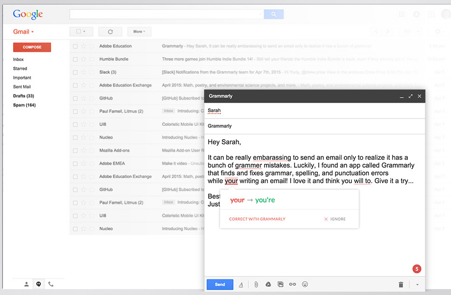 grammarly company size