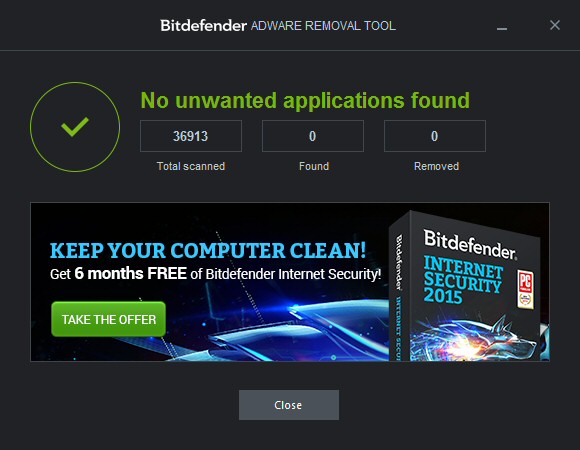 bitdefender adware removal tool