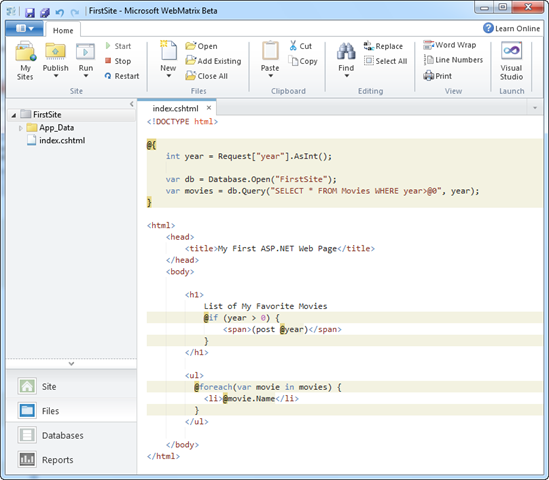 microsoft webmatrix standalone