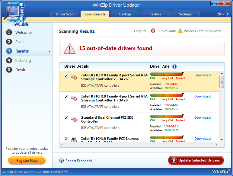 winzip driver updater free trial