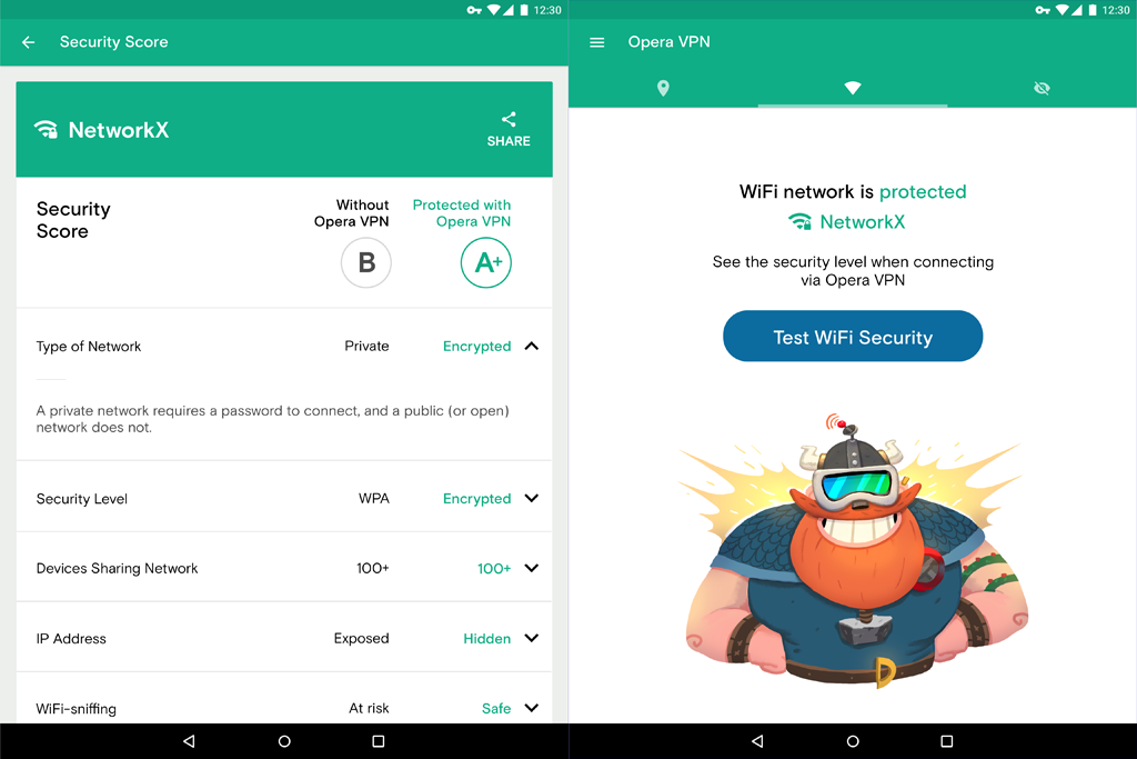 Opera как вернуть vpn android