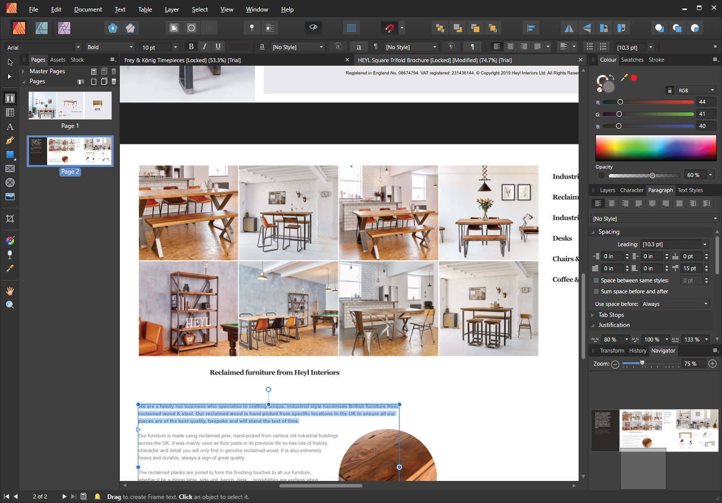 affinity publisher open indesign files