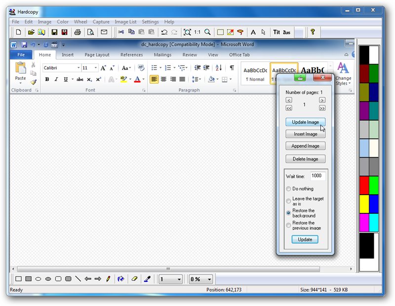 does smartdraw software dimensions show when printed