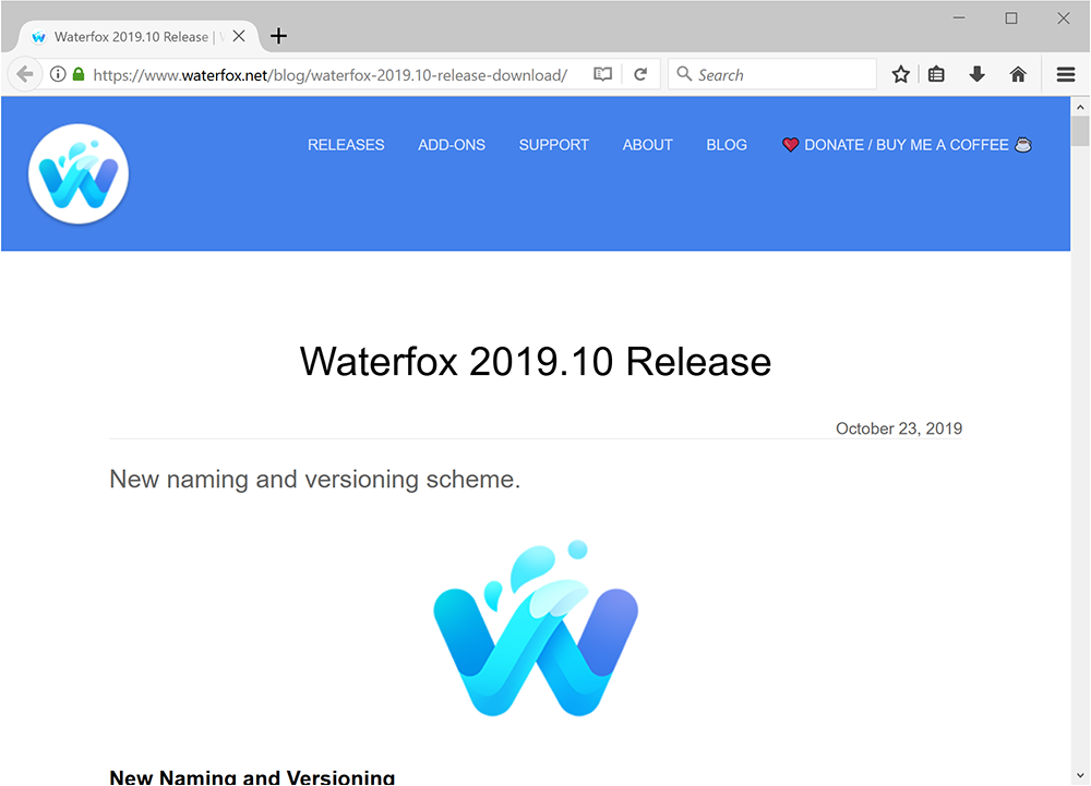 waterfox 64 bit