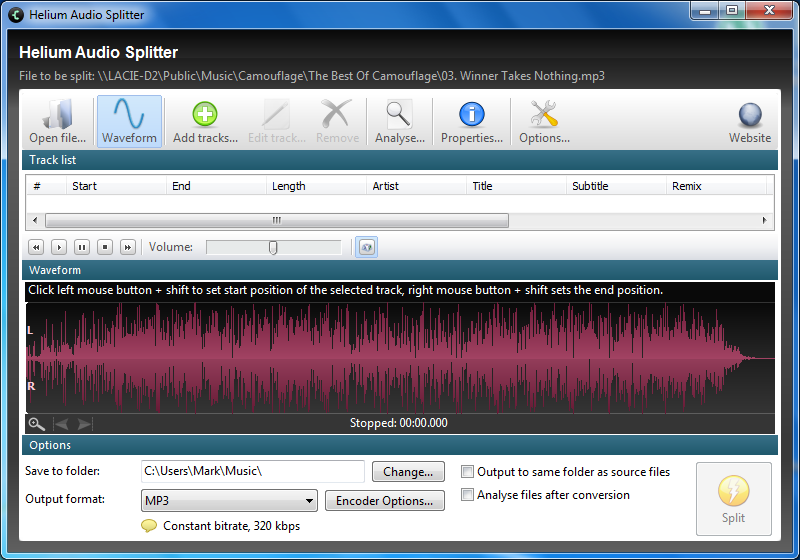 audio splitter software