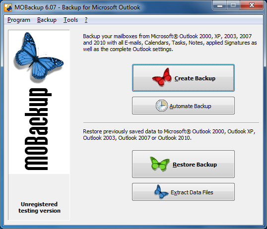 MOBackup Outlook Backup 8.30 crack