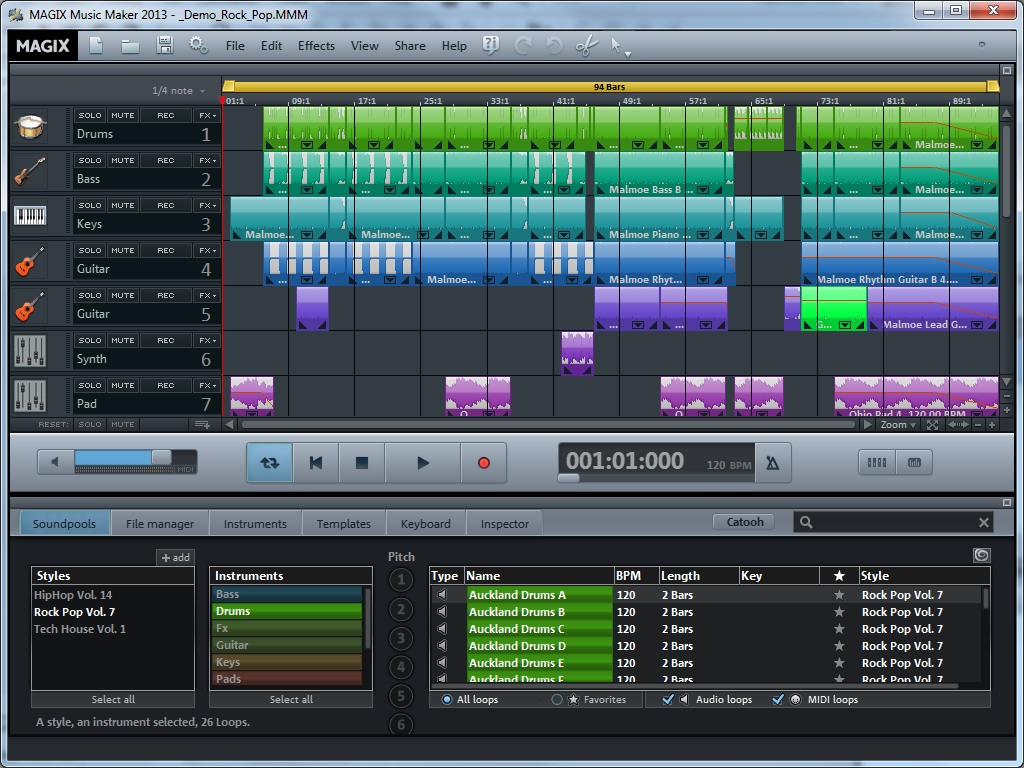 PC PRO Software Store - MAGIX Music Maker 2013 Premium ...