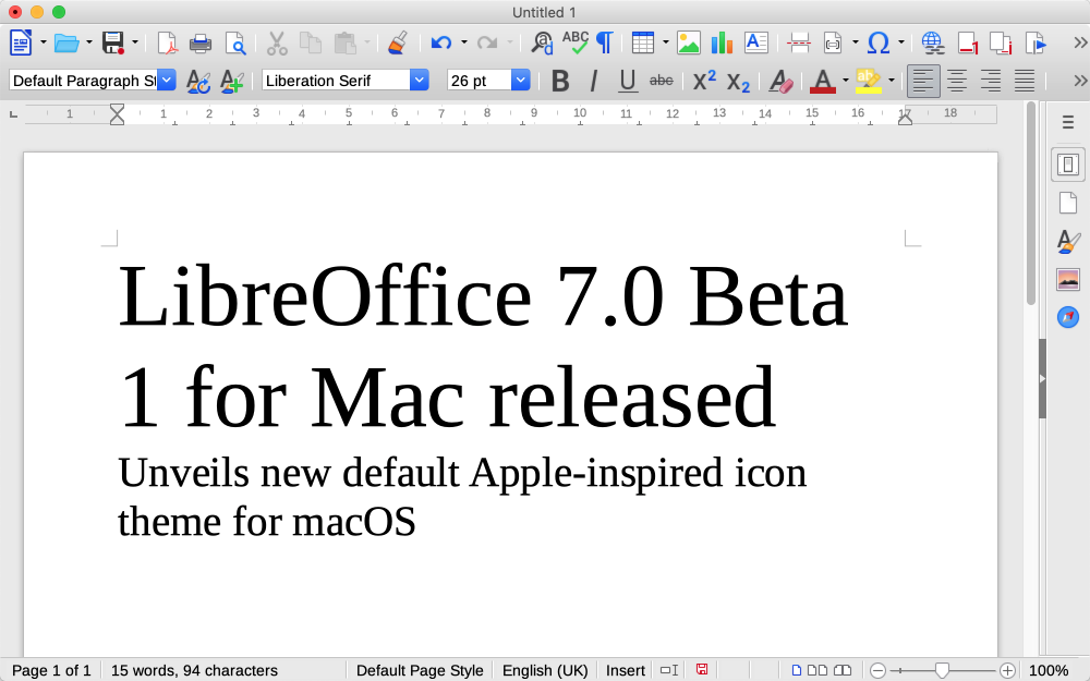 libreoffice for mac os