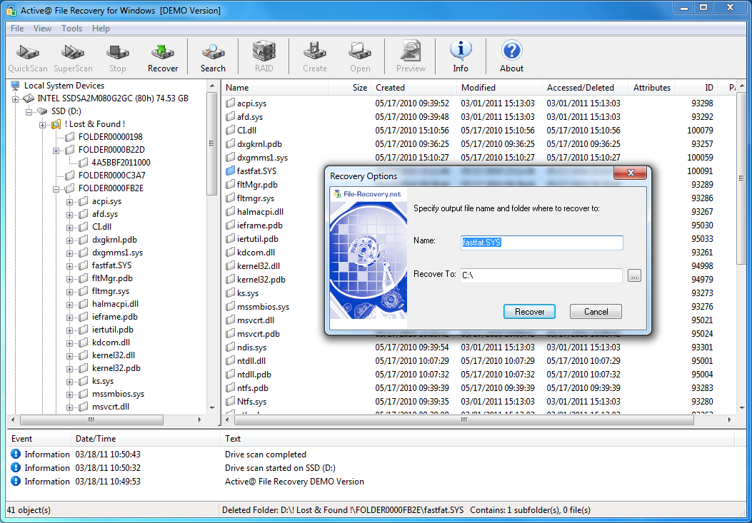 reclaime file recovery for raid 5