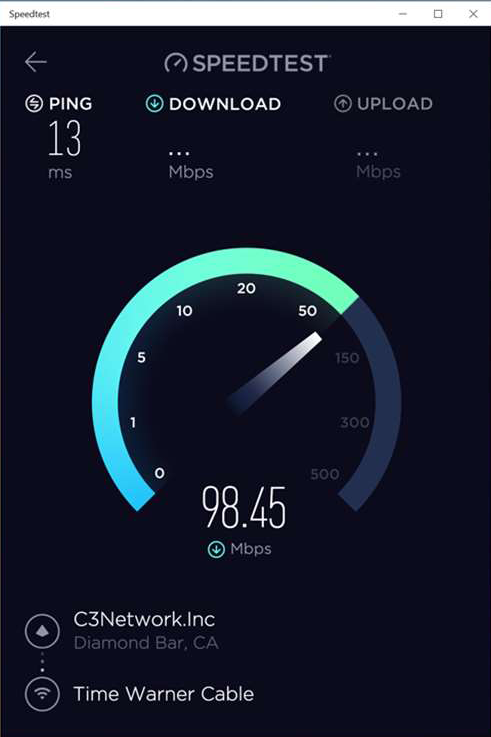 test my speed by ookla