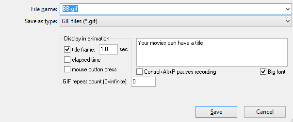 licecap quality settings