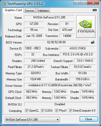 GPU-Z Graphics Card GPU Information Utility