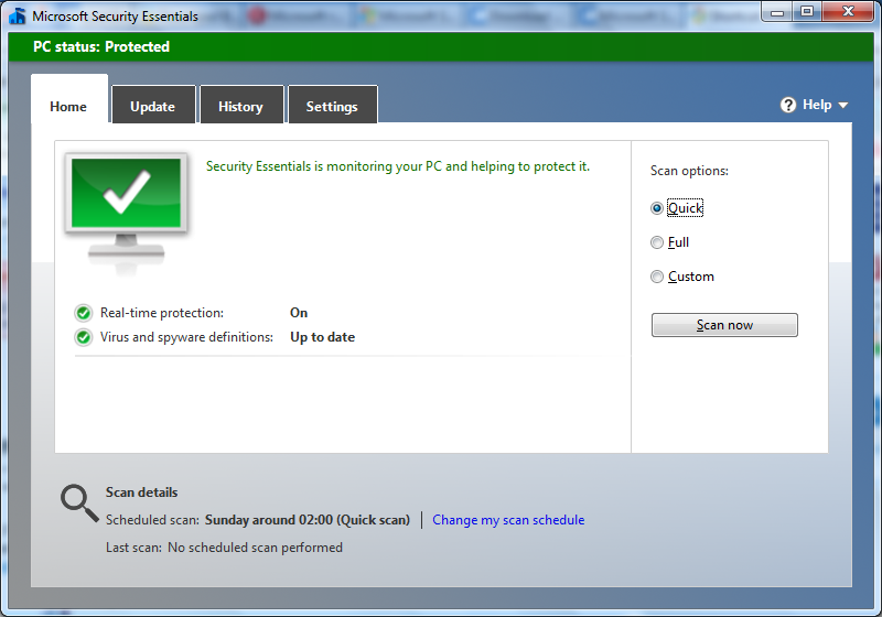 microsoft security essentials windows 7 64-bit download