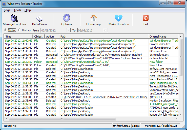 Windows Explorer Tracker 2.0 free download - Software reviews ...