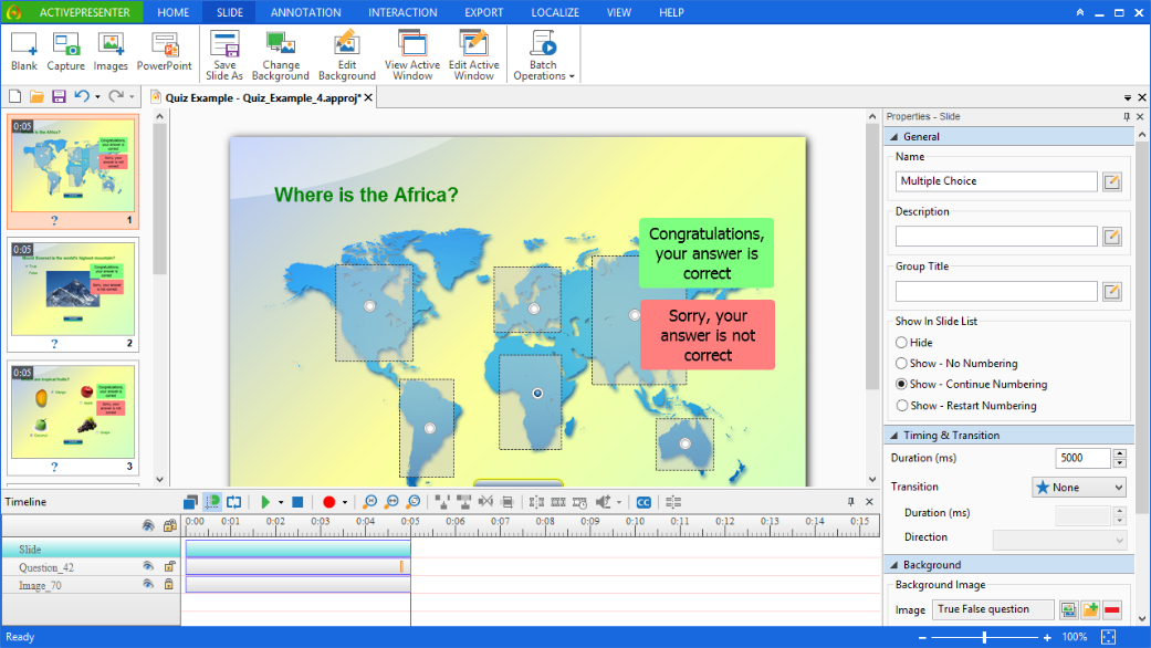 activepresenter select which screen to record