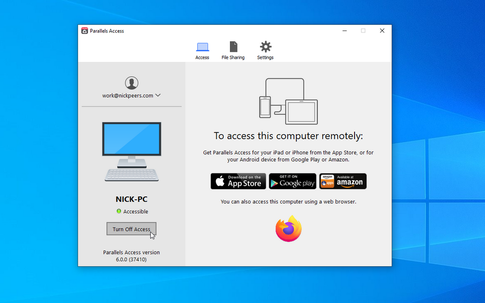 parallels access agent for mac