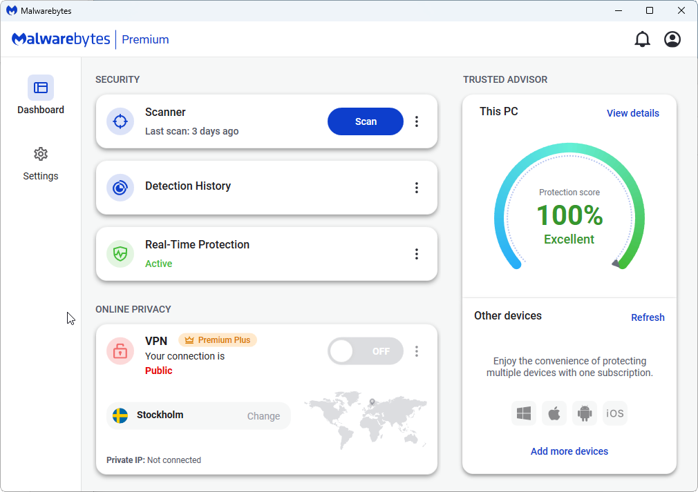 مكافح قوى للملفات الخبيثه والبرامج الضاره وفيروسات الفديه Malwarebytes Premium 4.6.6.294 Final Img3File