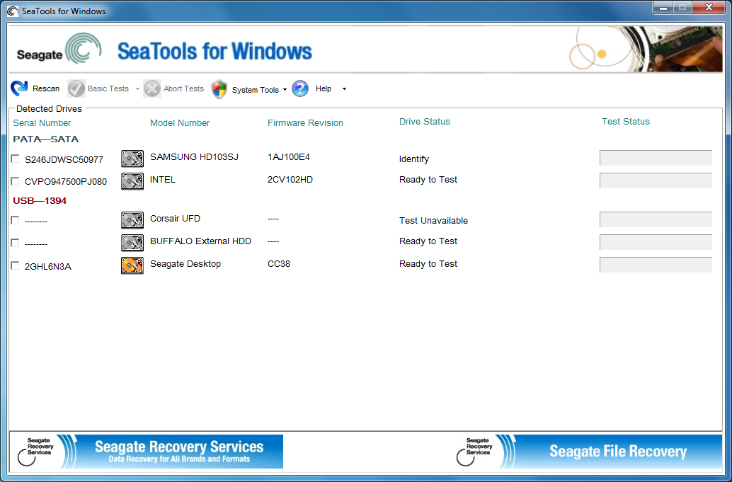 how to use seagate seatool boot