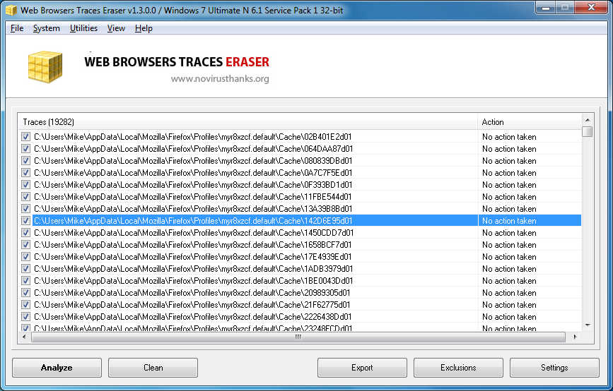 Web Browsers Traces Eraser Download Zu Win 8 Gratis LargeImg