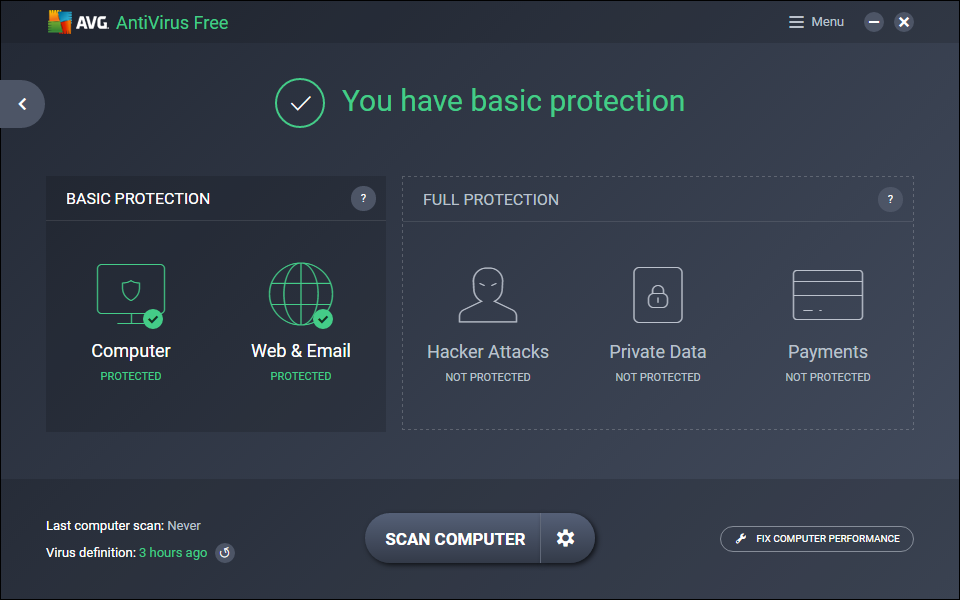 avg free computer virus 8