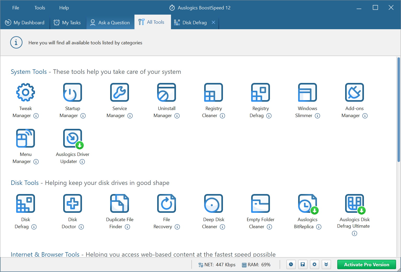 uninstall auslogic boost speed on windows 10