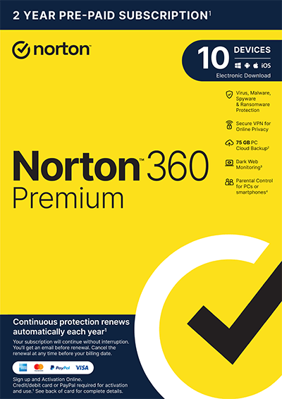 Norton 360 Premium 2023 [10-D, 2-YR]
