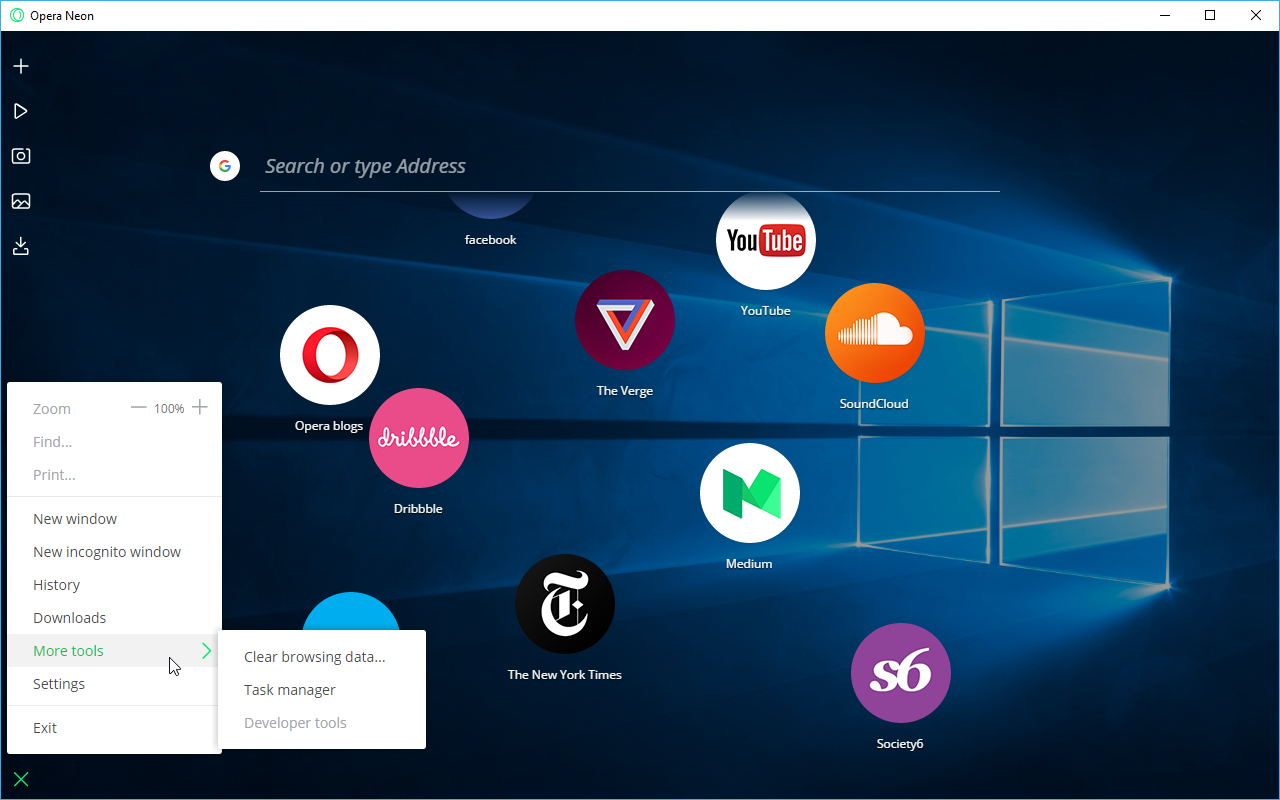 how to access developer tools in opera