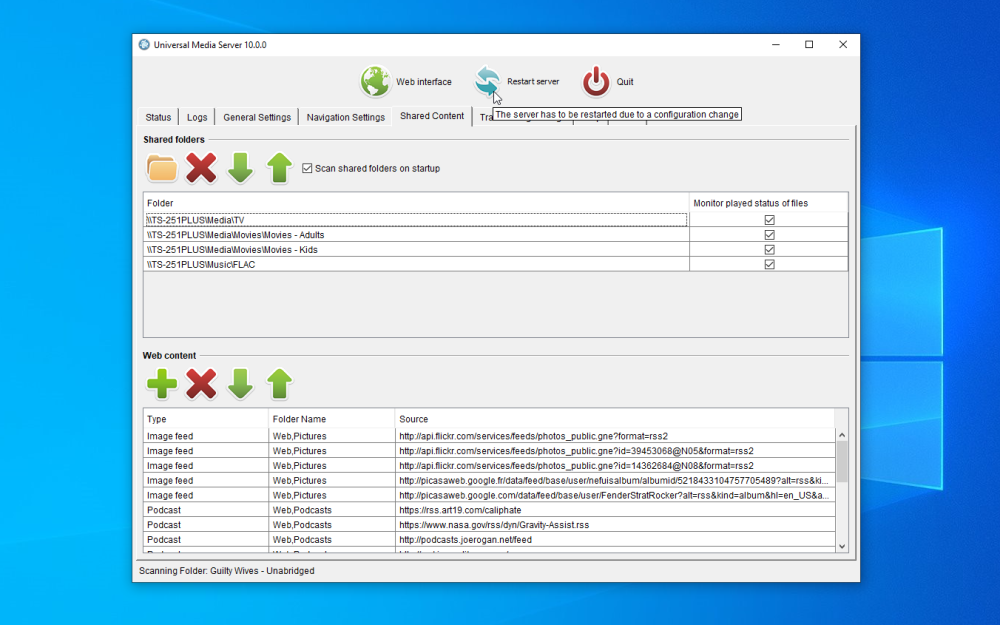 universal media server synology