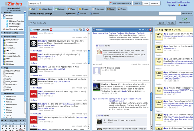 configure lotus notes in zimbra desktop