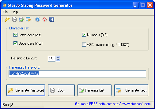 Sterjo Password Generator 1 0 Free Download Software Reviews
