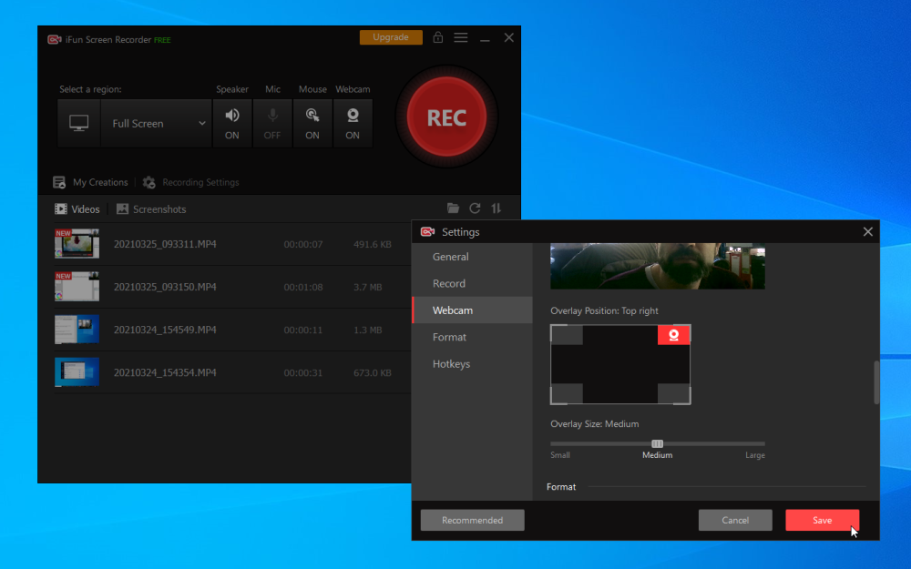 screen recorder windows 10 software