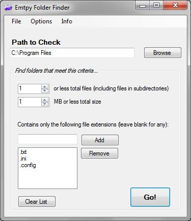 Empty Folder Finder 1.5.12 free download - Software ...
