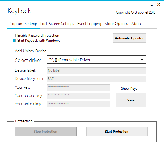 key lock software free download