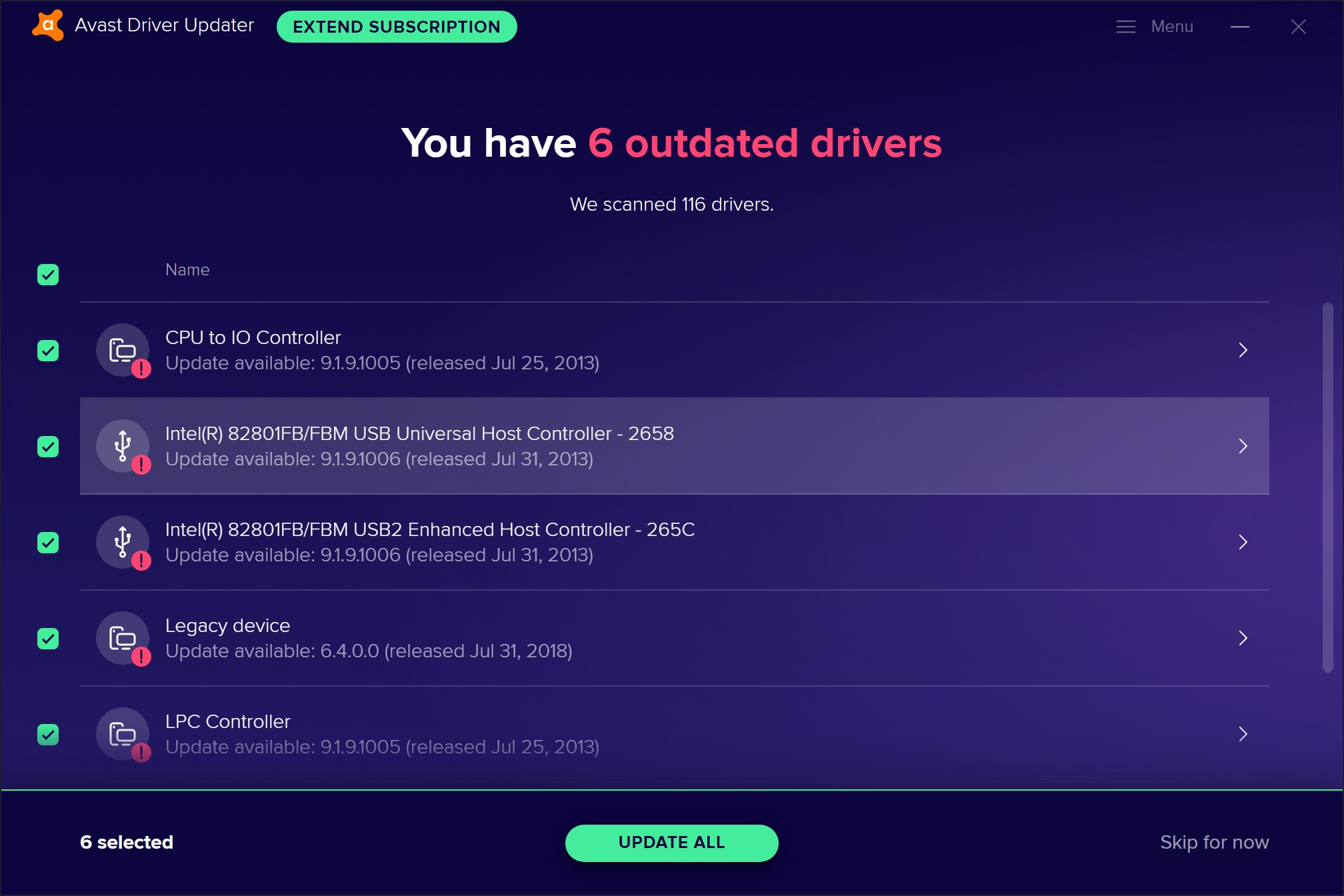 does avast driver updater cost extra