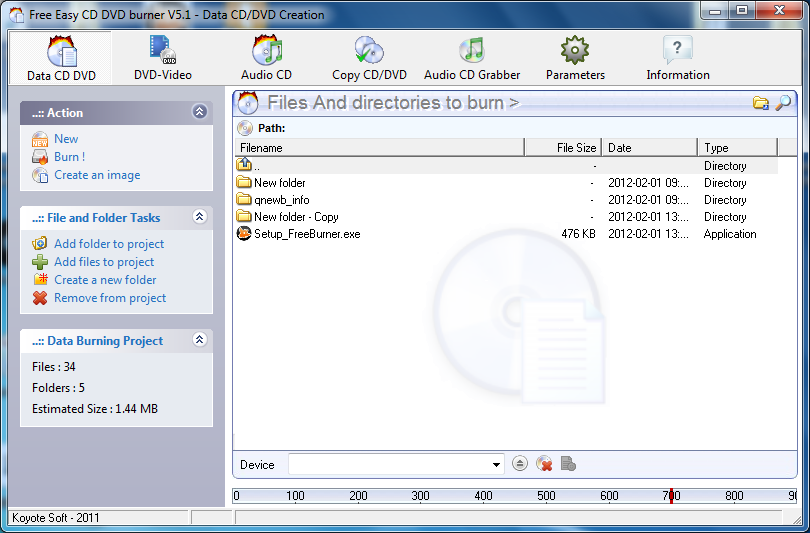 Free Easy CD DVD Burner 5.1 free download Download the latest