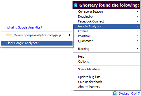 Ghostery for Opera software