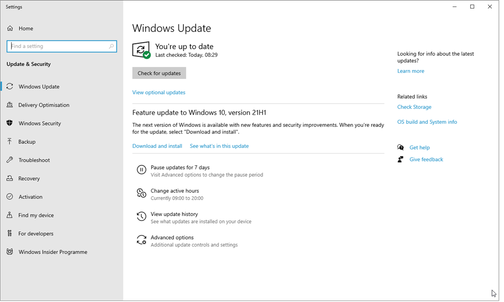 How to install the Windows 10 May 2021 Update 21H1 right now