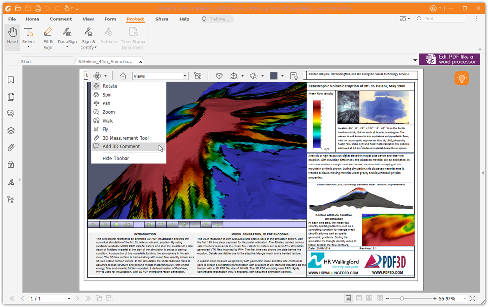 Foxit reader 3d pdf как открыть