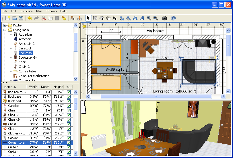 Sweet Home 3D 6.0 free download - Downloads - freeware ...