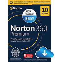 Norton 360 DeLuxe 2024 3 PC Dispositivi 1 Anno iOs Mac Windows VPN ESD