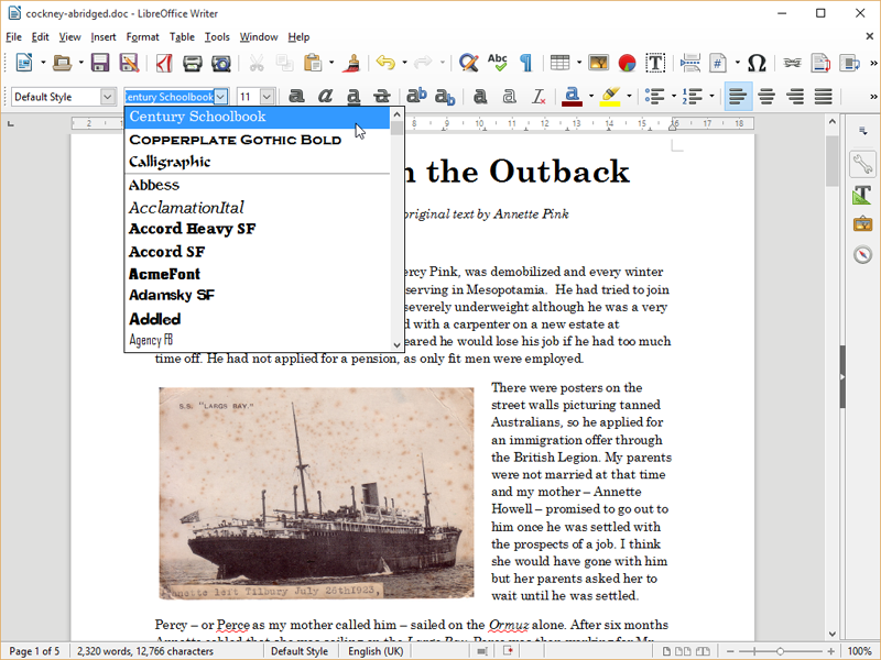 LibreOffice 7.5.5 free instals